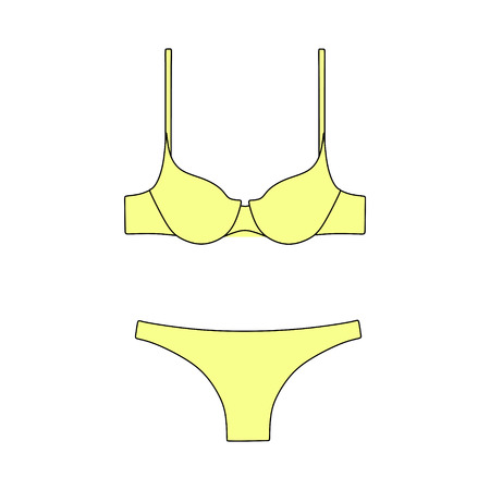 underwear. Lingerie. panties and braのイラスト素材