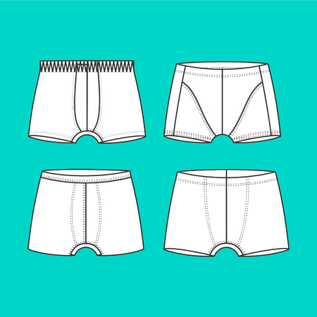 male underwear. Panties drawn vectorのイラスト素材