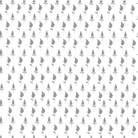 print with leaves. plant. flowers. sprigs.のイラスト素材