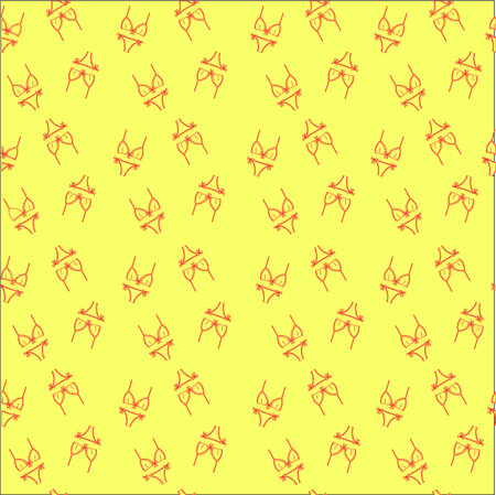 print with women's underwear. bra panties. linen drawn vector. Lingerieのイラスト素材