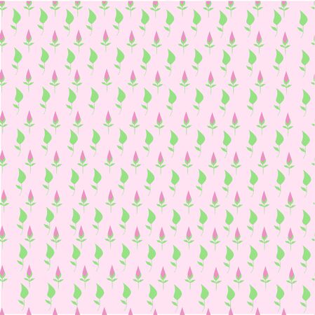 print with leaves. plant. flowers. sprigs.のイラスト素材