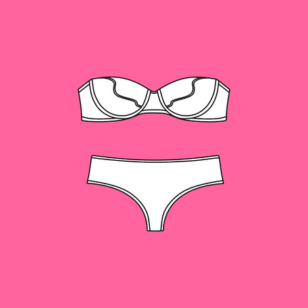 Lingerie. Bras and panties.  Sexy lingerie and pantie.   Lingerie .  underwear background.のイラスト素材
