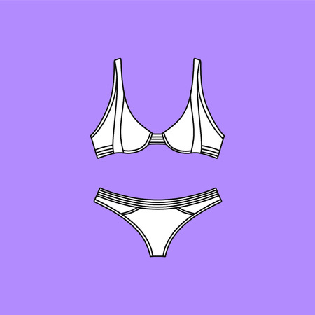 Lingerie. Bras and panties.  Sexy lingerie and pantie.   Lingerie .  underwear background.のイラスト素材