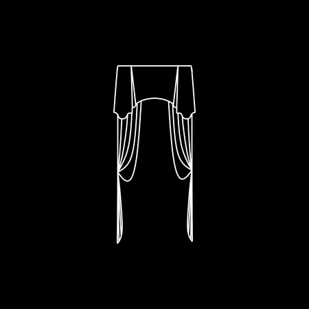 Classic curtains.のイラスト素材