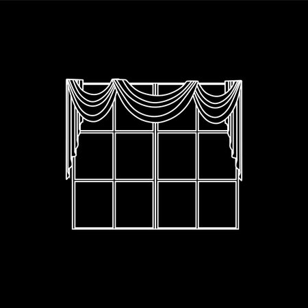 Classic curtains.のイラスト素材