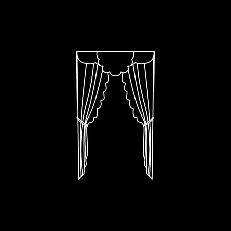 Classic curtains.のイラスト素材