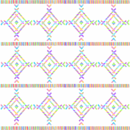 bright ethical embroidery. national ornament. ornamental strip. Print for textile, greeting business card, coloring book, phone caseのイラスト素材