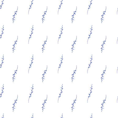 watercolor patter, simple scandinavian print with flowers, twigs, floral motifs, rustic style print, hand drawn pattern, stylized flowersの写真素材