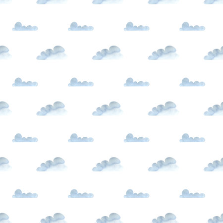 cloud pattern painted in watercolorの写真素材