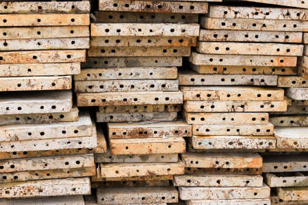 Texture of Steel for casting concrete blocksの写真素材