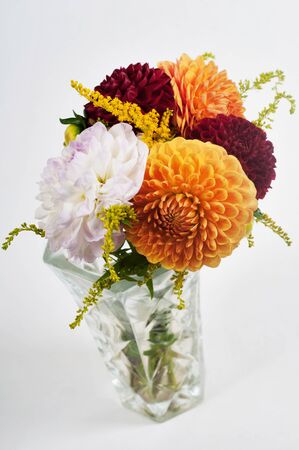 Bouquet of dahliasの写真素材