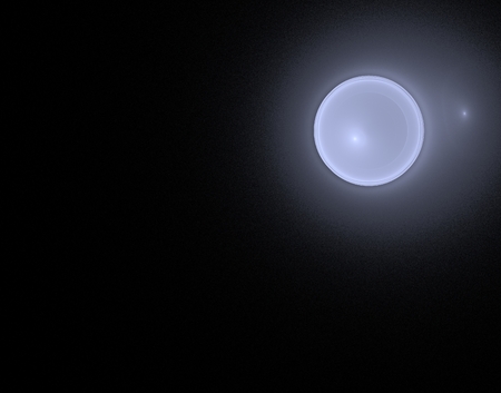 Moon fractal picture on the dark backgroundの写真素材