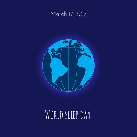 Earth on dark blue background.のイラスト素材