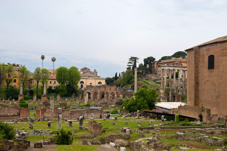 ROME, ITALY - APRILL 21, 2019: View to the Capitoline Hills