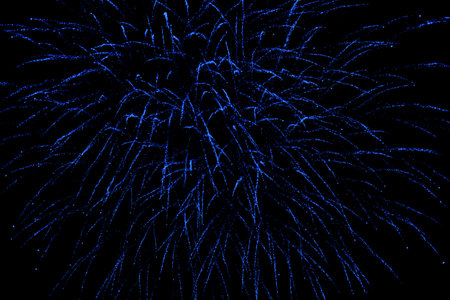 Frework lights over dark background