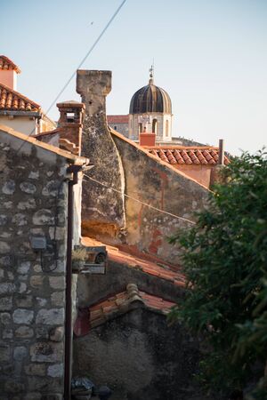 Roofs and walls shoot of typical buildingsの写真素材