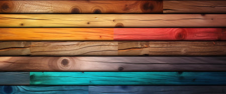 Colorful wood material background for wallpaper.の素材