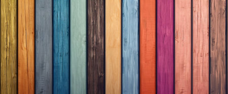 Colorful wood material background for wallpaper.の素材