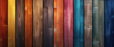 Colorful wood material background for wallpaper.の素材