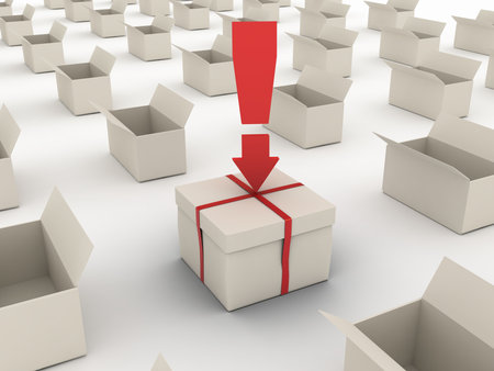 exclamation mark with many open and closed boxes