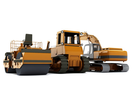 Group road machinery for road construction