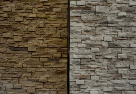 Variety Artificial Stones On The Wall
