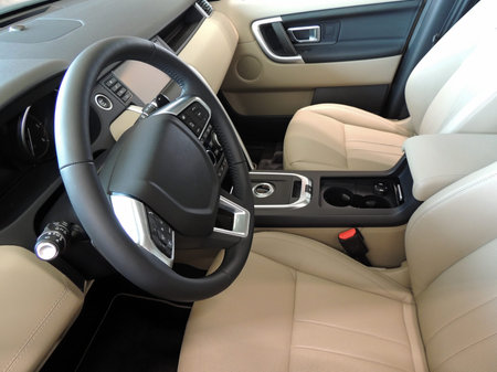 Car Seats And Dashboard Trimmed Cream Leather