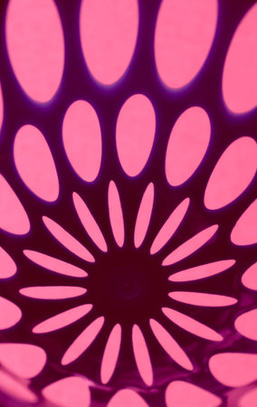Irregular Oval Holes On A Pink Stretched Structure With Backlight Effect Stock Illustration For...