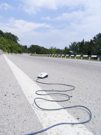 The computer mouse runs on an automobile line