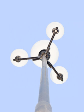 Street lantern on a background of the blue skyの写真素材