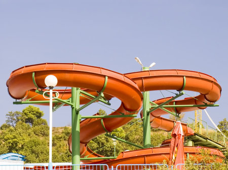 Aquapark under open by the sky