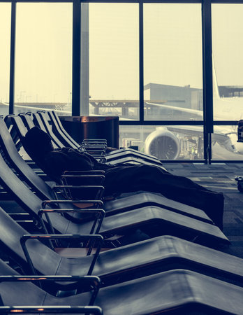 Empty waiting room at aiport.