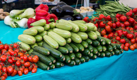 Closeup of garden vegetables.の写真素材