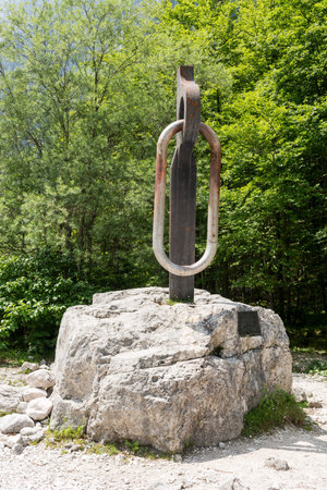 Stute of rocklock.の写真素材