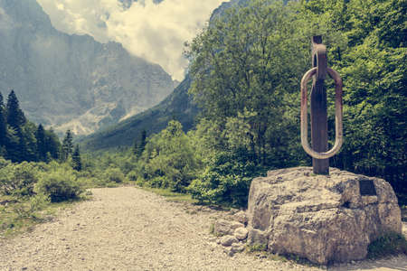 Stute of rocklock.の写真素材