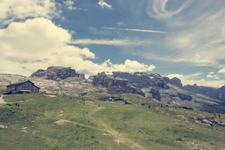 Brenta Group rising above Madonna di Campiglio.