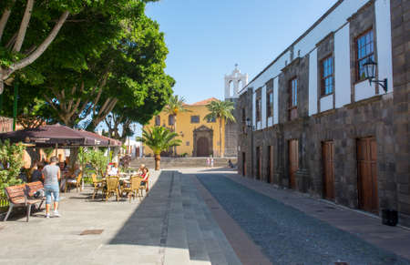 Garachico, Spain - February 6: Traditional coastal town, on February 6 2019 in Garachico, Spainのeditorial素材