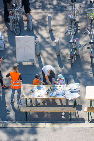Ljubljana, Slovenia - September 13: Official opening of Zero waste store Rifuzl, on September 13 in Ljubljana, Sloveniaのeditorial素材