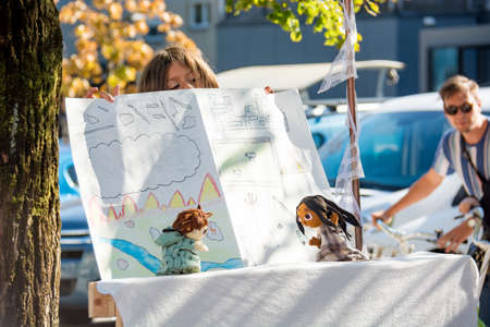 Ljubljana, Slovenia - September 13: Official opening of first Zero waste store Rifuzl, on September 13 in Ljubljana, Sloveniaのeditorial素材