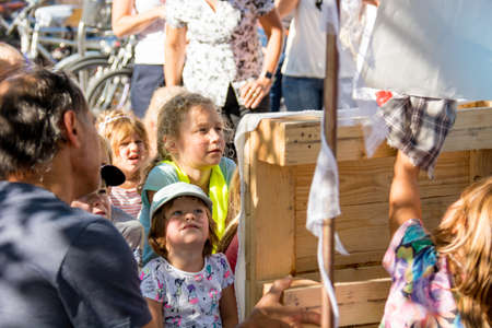 Ljubljana, Slovenia - September 13: Official opening of first Zero waste store Rifuzl, on September 13 in Ljubljana, Sloveniaのeditorial素材
