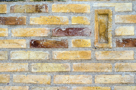 Decorative brick tiles on a wall texture 