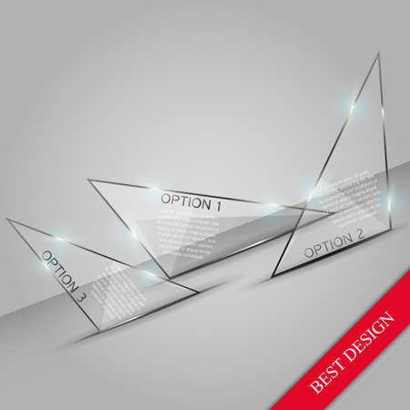 Infographic of glass - glass triangles. The modern design.のイラスト素材