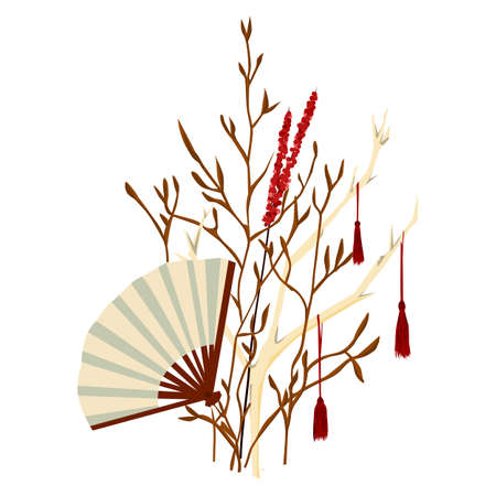 vector illustration with abstract  styledのイラスト素材