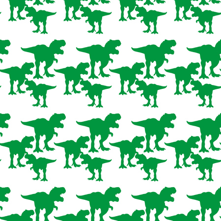Green Silhouette Tyrex Pattern vector illustrationのイラスト素材
