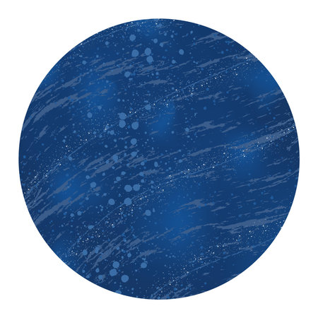 Round background in blue color with stone texture and dots with white, stock vector illustration for...