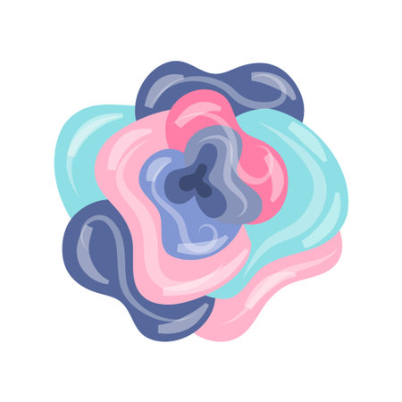 Flower isolated on a white background. Element for Valentine's day greeting cards. Vector illustration.のイラスト素材