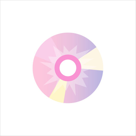 Retro vaporwave disk isolated y2k style. Aesthetic pop flat vector illustration. Y2k aesthetic. retro vector illustration.のイラスト素材