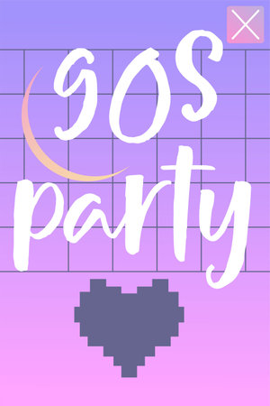 90s aesthetic vaporwave poster in modern style. Vintage y2k layout template. trendy vector style....