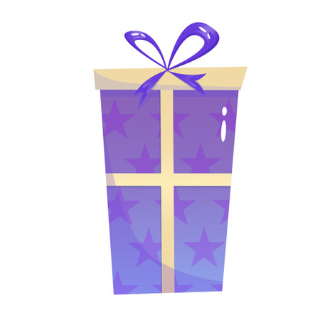 Christmas gift isolated for xmas design. vector illustration element. happy birthday. gift box icon. christmas saleのイラスト素材