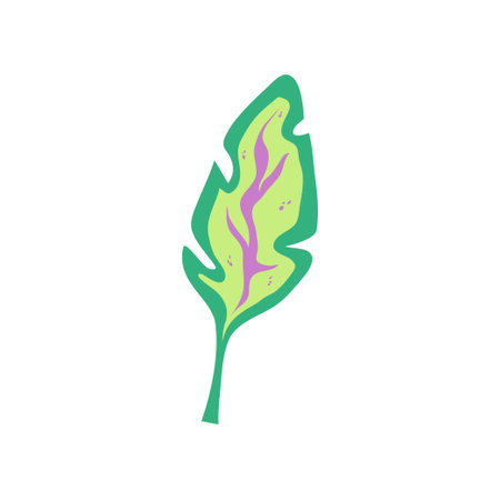 Naive Vibrant Flower isolated. Spring plant naive style. cartoon vector illustration. Daisy simple vibrant floraのイラスト素材